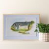 Original handpainted Watercolour Painting "Cosy little Cottage" - Image 3
