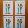 Pack of 4x A5 size Birthday Cards - Greeting on front of card 'Happy Birthday' - Inside left blank for own message. - Image 3