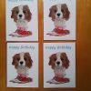 Pack of 4x A5 size Birthday Cards - Greeting on front of card 'Happy Birthday' - Inside left blank for own message. - Image 4