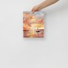 Seascape print. From my handpainted original Watercolour painting 'Orange Sunset'. - Image 3