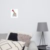 Christmas Print. Santa's Duck on Ice by Shelley. Design from my own Handpainted original watercolour painting - Image 6