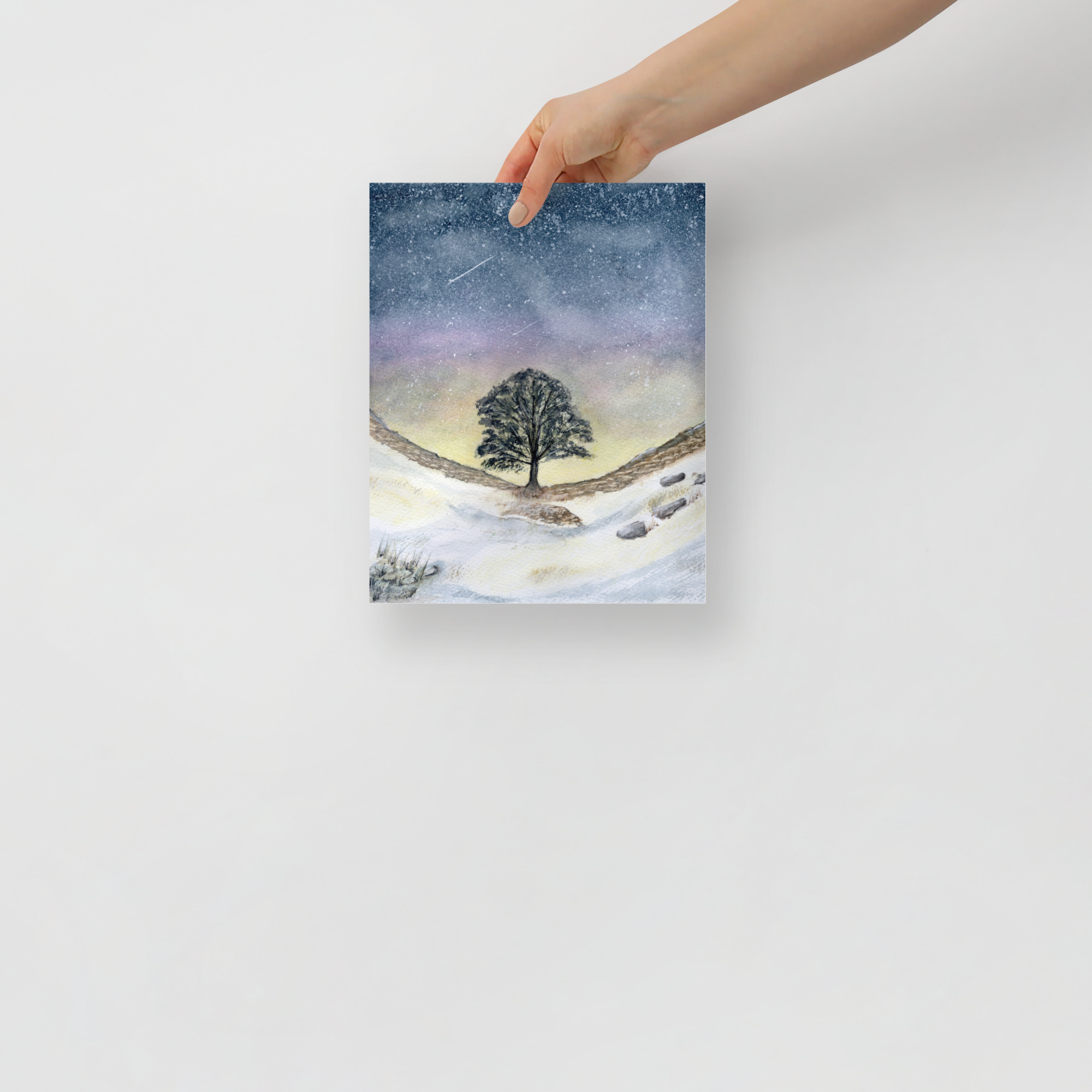 Snowy Sycamore Gap Tree - Image 3
